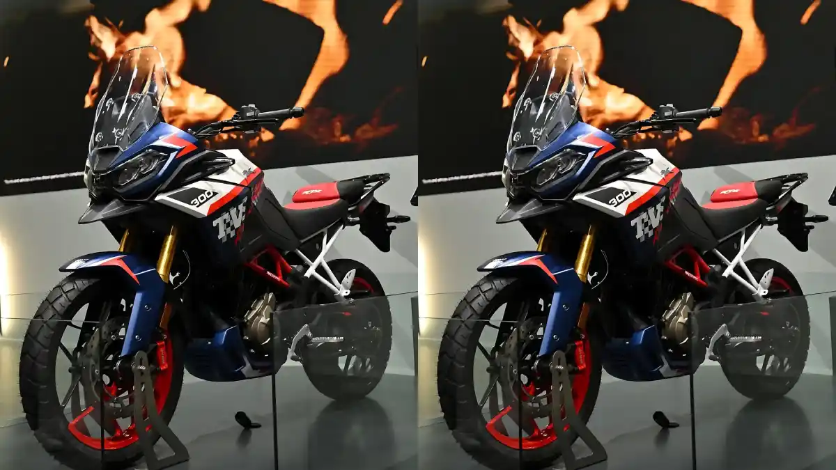 TVS Apache RTX 300 Showcased in Europe with Striking New Colour Scheme